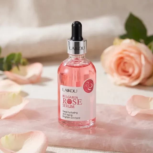 سرم آبرسان و روشن‌کننده گل رز بلغاری لایکُو (Laikou Bulgaria Rose Serum)