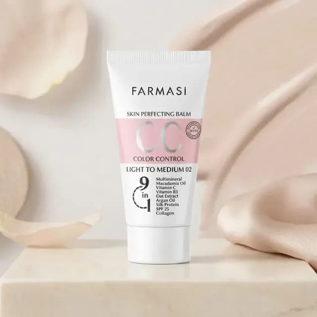 سی سی کرم ۹ کاره فارماسی (Farmasi 9 in 1 Skin Perfecting CC Cream )